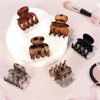 USDNICE Small Matte Hair Claw Clips for Thin Hair, 6