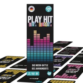 ATM Gaming - PlayHit Board Game - The Music Quiz of the 90s and 2000s - Party and Card Game for Adults and Families - For 2 to 10 Players from 16 Years - Travel Games
