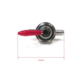 The ROP Shop | Universal Two-Way 1/4" Fuel Shut-Off Valve for ZTR Zero Turn Lawn Mower for Hustler 745-059
