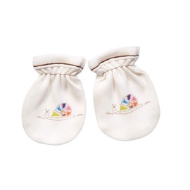 For Babies - Organic Cotton Baby Scratching Gloves for Newborn Boys and Girls 0 to 3 Months Anti Scratch Mittens Newborn Organic Cotton, Snail2, 0 bis 3 Monate