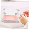 Garneck 2pcs Mini Plastic Suitcase Makeup Box - Portable Hard