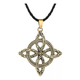 COLIBRI ALEGRE Collar Nudo De Bruja Dorado