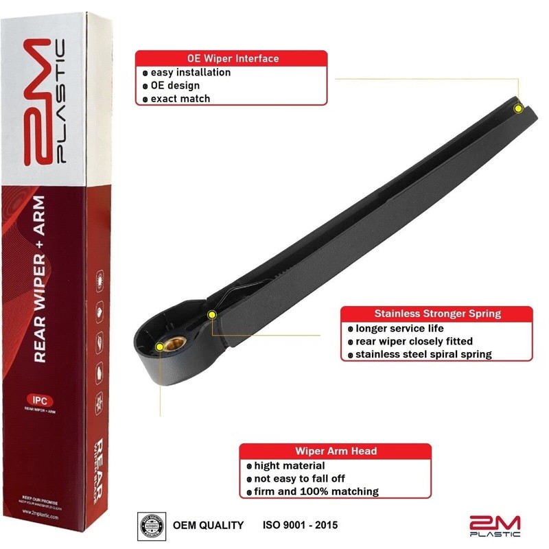 2M PLASTIC Rear Wiper Arm & Blade For VW Atlas