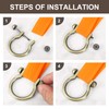 QUARKZMAN D-Rings Screw Shackles, 4 Pieces 0.89 Inch Zinc Alloy