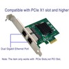 Dual-Port PCIe Gigabit Ethernet Server Adapter with NetXtreme BCM5720-2P Chipset