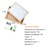 Uping Magnetic Wooden Puzzle Easel Double-Sided Board Wooden Board Doodle