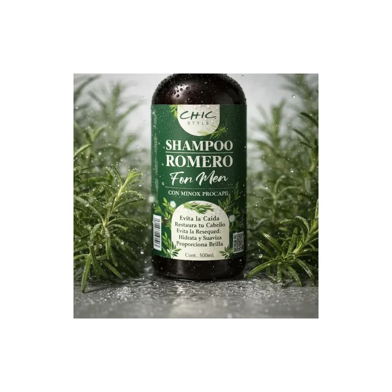 Shampoo Romero For Men 500ml Evita Caída Fortalece Cabello
