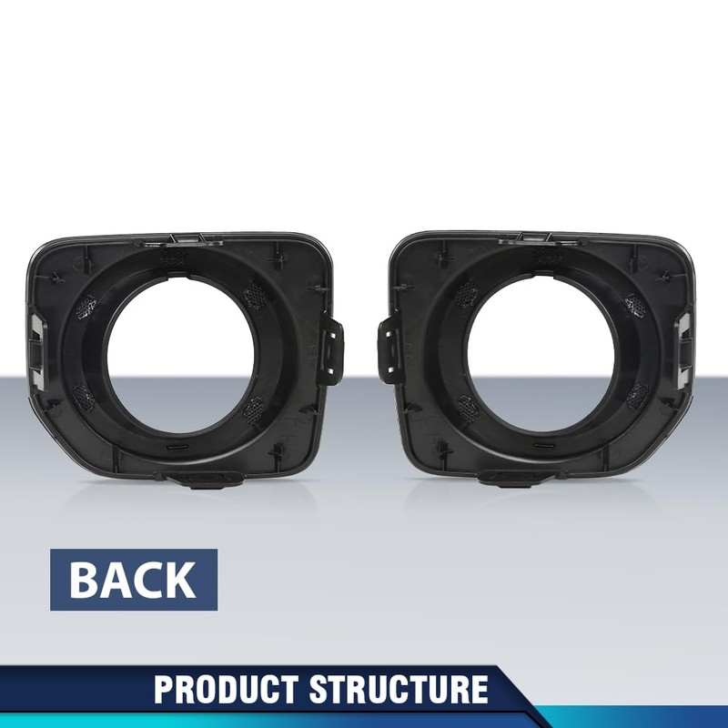 PIT66 Fog Lamp Light Cover Bezel Trim Pair Compatible with
