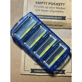 DOLLAR SHAVE CLUB RAZORS EXECUTIVE 6 BLADE 4ct Cartridges Packs Replacement