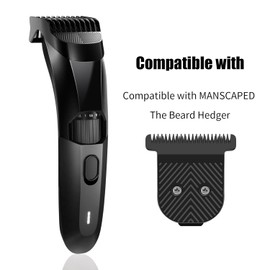Stainless Steel T-Blade Compatible with MANSCAPED The Beard Hedger, for Precision Facial Hair Trimming (2 Count)
