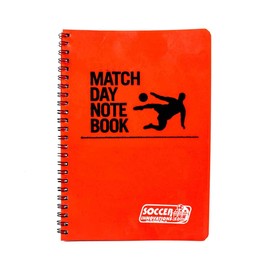 Soccer Innovations Small Coaches Notebook & Sprial Session Planner with Full Field Diagram, 8.25x6 Inch, Orange