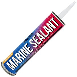 Marine Sealant and Adhesive Waterproof Marine Grade Sealant Caulk High Temp Caulking Water Sealant for Boat Auto and RV Without Silicone - Clear 10oz
