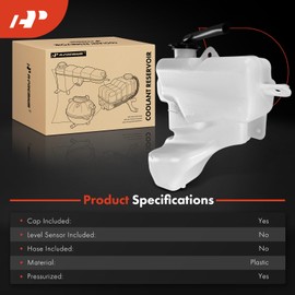 A-Premium Engine Coolant Overflow Recovery Reservoir Tank [with Cap] Compatible with Mazda CX-7 CX7 2010 2011 2012, 2.3L 2.5L
