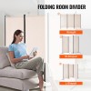 Portable 3-Panel Folding Privacy Screen Free-Standing Room Divider Modern Roo-Style