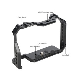 NICEYRIG Camera Cage For Sony A7M4 / A7S3 / Sony Alpha 7 IV/Alpha 7 S III Camera Cage Extended Camera Cage Extended Shooting Equipment Accessories Camera Cage Aluminum Alloy Shooting Kit Shooting Aid