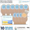Bolsa Colostomia Recortable 15-64mm Adulto 10 Pza Drenable