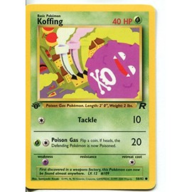 Pokemon Team Rocket 1st Edition Common Card #58/82 Koffing