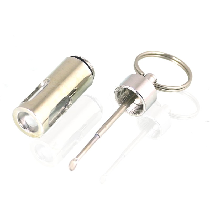 Mini Keychain Airtight Storage Bottle Portable with Screw Cap Storage