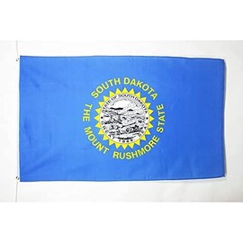 AZ FLAG South Dakota Flag 3' x 5' - US state of Dakota du Sud flags 90 x 150 cm - Banner 3x5 ft