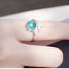 Duan Ocean Blue Opal Mermaid Fish Tail Finger Toe Rings