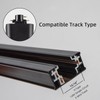 Ajbvp 5-Color LED Track Lighting Heads 12W Dimmable,Adjustable Beam Degree15°/24°/36°/45°/60°,2700K/3000K/3500K/4000K/5000K,Single