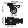 4 Pcs 40mm Heavy Duty Swivel Castors 360 Degree Silent