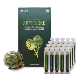 Vietgo Vietnam Premium Gold Sugar-Free Artichoke Ampoule 1 Box (20 ampoules), 20 ampoules, 10ml / 비엣고 베트남 프리미엄 골드 무설탕 아티초크앰플 1박스(20개입), 20개, 10ml