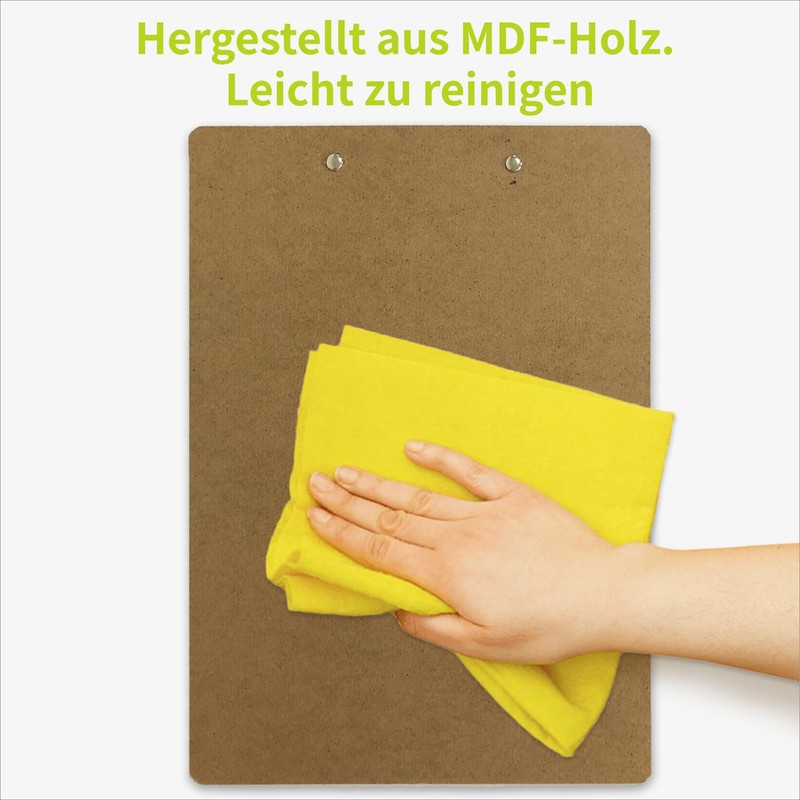 ACROPAQ Clipboard A4 Wood - Easy to Stay Organised -