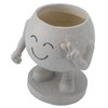 Flower Pot Cute Smile Standing Succulent Flowerpot Fadeless Resin Plant
