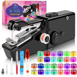 Sewing Machine, Handheld Cordless Portable Sewing Machine, Mini Sewing Machine Suitable for Beginners and Professionals to Use at Home, Dormitory or while raveling