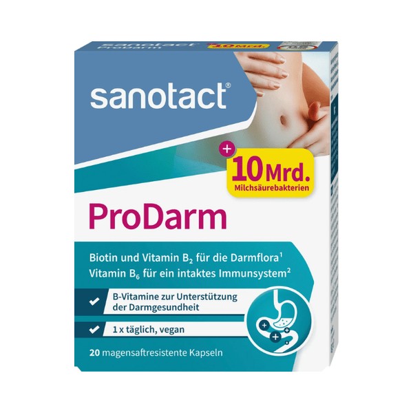 sanotact ProDarm + Milchsäure-Kulturen (20 Stück) 8 g