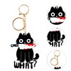 Luckious Creative Cartoon Black Cat Keychain - Cute and Durable