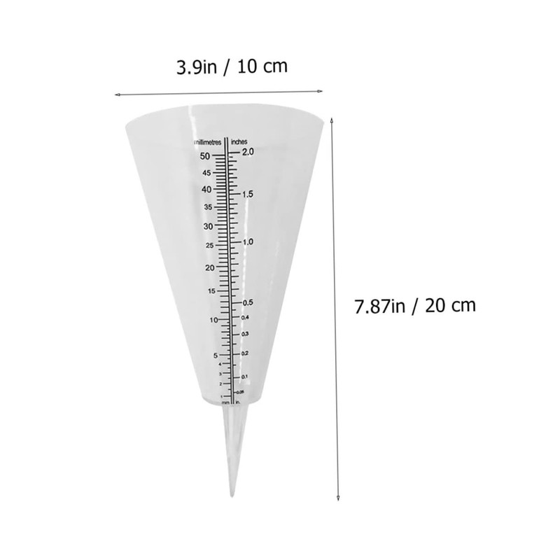 CAXUSD 2pcs Rain Gauge Outdoor Measuring Cup for Weather Monitoring
