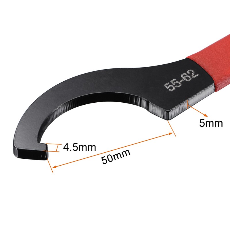 sourcing map C Hook Spanner Wrench Collet Chuck for 55-62mm