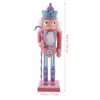 COHEALI Pink Christmas Nutcracker,Christmas Nutcracker Figure,Traditional Wooden Nutcracker Soldier,Nutcracker Wood