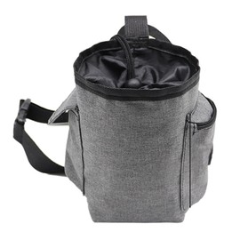 Adjustable Chalk Bag Bucket Magnesium Chalk Bag Climbing Chalk Bag For Rock Climbing Gymnastics Weightlifting Powerlifting Crossfit Calisthenics Cycling Dancing Parkour Freerunning (Gray)