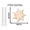 Unfinished Wood Sun Shape Craft up to 46" DIY 6"
