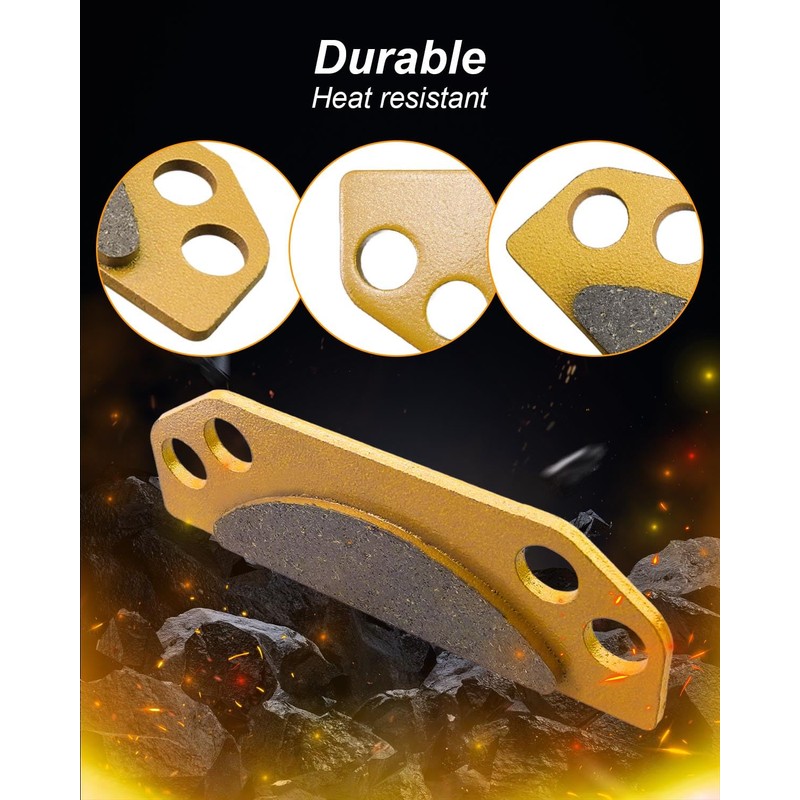 Parking Brake Pad with Shims Springs Kit Fit for Polaris