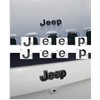 Reflective Concepts - 2014-2018 Jeep Cherokee - Jeep Front and Rear Emblem Overlay Decal Stickers - (Color: Flat Black)