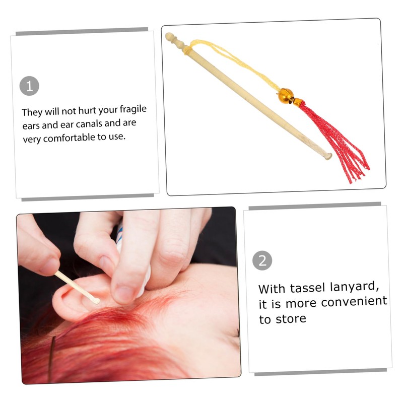 Baluue 4sets Comfortable Ear Wax Removal Tools Horn Ear Picks
