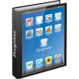 RNK 46431 iTab Certificate Ring Binder for DIN A4 Formats with 4-Ring Mechanism, Pack of 1