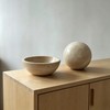 WILD WORKS Travertine Bowl, 6" Natural Stone Decorative Bowls for