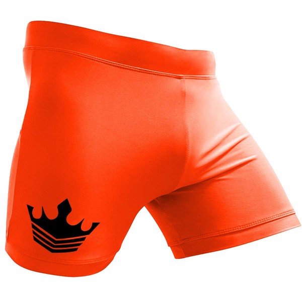 Meister MMA Crown Vale Tudo Fight Shorts - Orange - 34/35