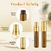 30 Pcs Golden Vials Mini Spray Bottle Amber Glass Fine