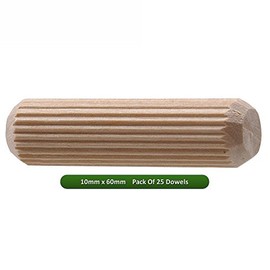 Fort Fasteners Wooden Dowel 10mm x 60mm Pack of 25