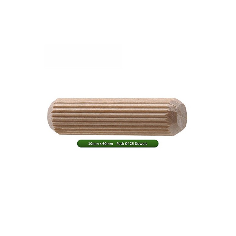 Fort Fasteners Wooden Dowel 10mm x 60mm Pack of 25