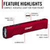 Coast Slayer 1150 Lumen USB-C Rechargeable LED Flashlight with Spot/Flood,