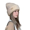 Minaette Women's Knit Hat, Cold Protection, Stretchy, Small Facial Effect,