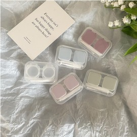 BEDARTIST 5 Pack Portable Contact Lens Cases, Clear Travel Size Eye Contacts Case Box Holder, Contact Lenses Tweezers Remover Tool Kit for Daily Outdoor (Assorted Color)