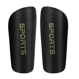 Shin Pads, Football, Unisex Football Shin Pads for Men/Children, Shin Guards, Anti-Collision, Shockproof, Shin Pads, Football Protection Accessories (Black, M Primary School)